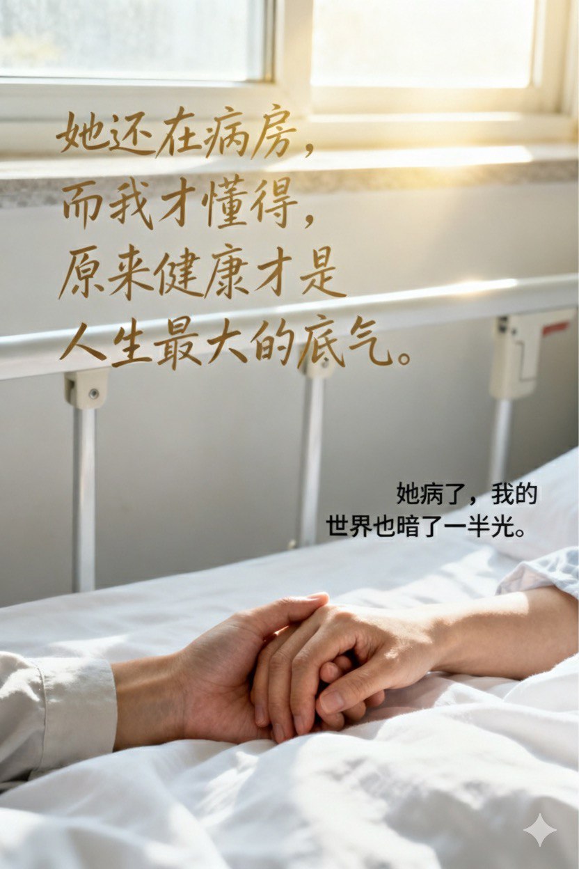 她还在病房，而我才懂得，原来健康才是人生最大的底气